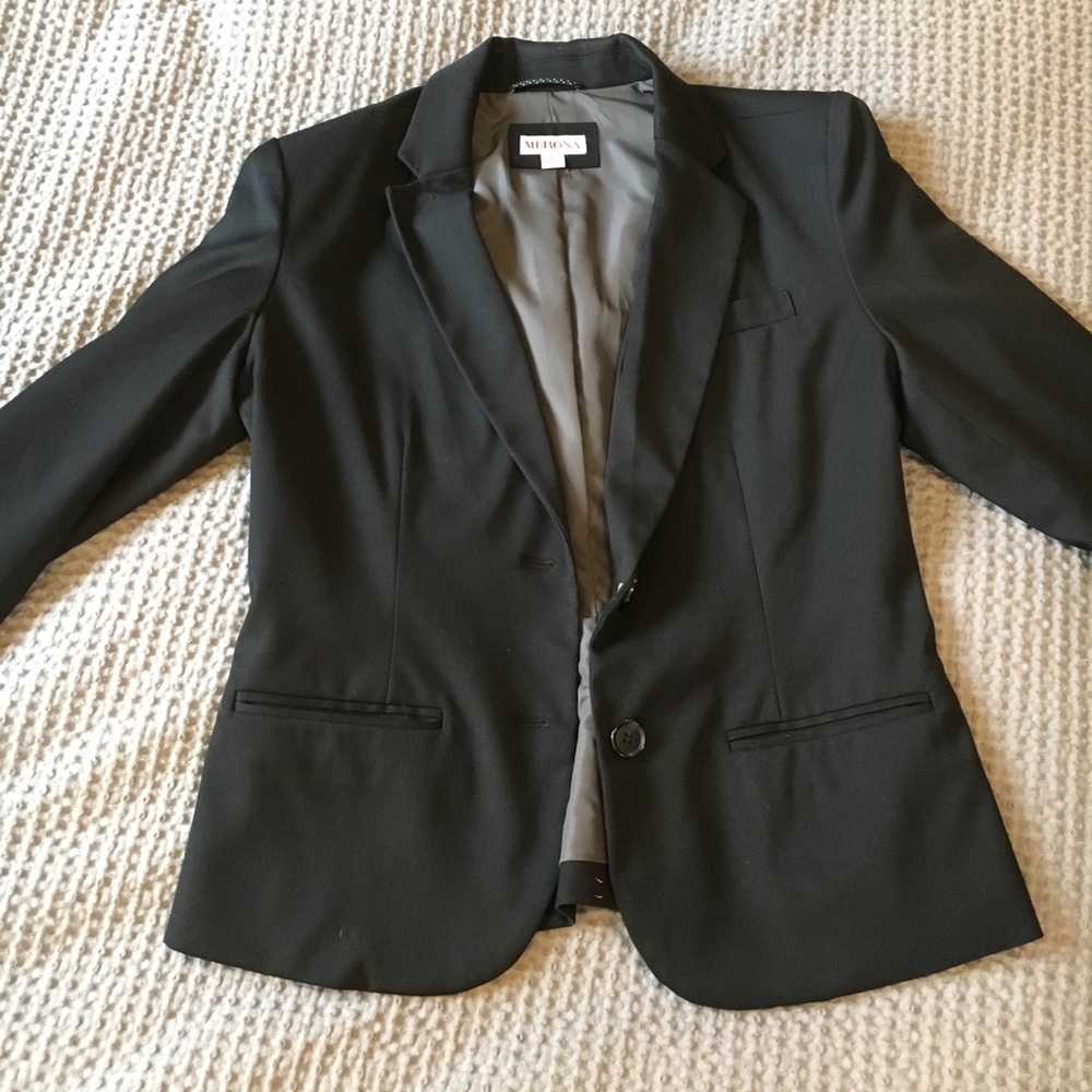 Black suit jacket